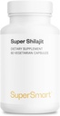 Supersmart - Super Shilajit 500mg por día (High Potency) - PrimaVie Shilajit Suplemento - Himalayan, Purified &amp; Organic Shilajit ← Non-GMO & Gluten Free - 60 cápsulas vegetarianas