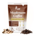 Combustible Cerebro de Cerebro Nutrición de Cafetería, Cejas Orgánicas para la Salud Gut, Polvo de Mane de León, Chaga &amp; Mushroom Polvo de bajo cafeína Café instantáneo, Bebida de Nootropía, 30 Aparejos