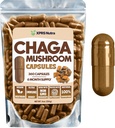 XPRS Nutra Chaga Mushroom Capsules - Premium USDA Chaga Mushrooms Capsules- Encapsulado Chaga Mushroom Powder for an Immunity Boost - Vegan Friendly Superfood for Chaga Tea and Beverages - 360 Count