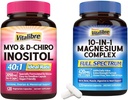 Suplemento de Inositol 120 cápsulas " 10 en 1 Complejo de Magnesio 120 cápsulas