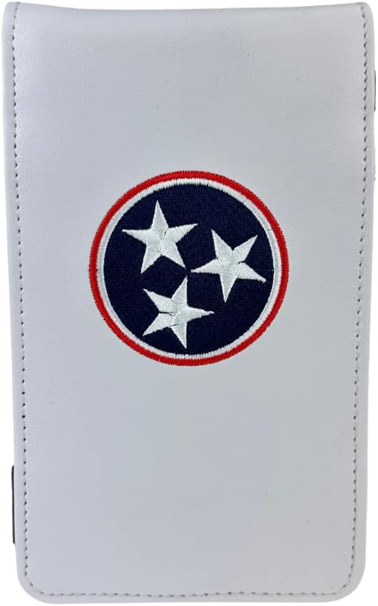 Sunfish Tennessee State Flag Leather Golf Scorecard y Yardage Book Holder