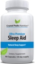 Natural Sleep Aid - Herbal Sleep Supplement Made with Valerian Root, Melatonin, Chamomile, Magnesium – Recomendado para Dificultad Durmiendo - Adulto Extra Strength Sleeping Pills. 60 Vegan Capsules
