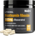 NAD+ Supplement - NAD+ with Nicotinamide Riboside (NR) and Resveratrol Quercetin 900mg, USA-063-0911XL-115NAD