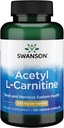 Acetyl L-Carnitine 500 mg 100 cápsulas por Swanson Premium