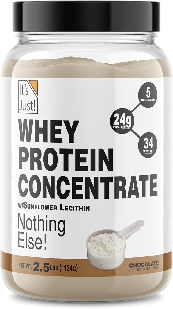 ¡Es sólo! Pea Protein Isolate, Plant Based, Premium Quality, Gluten Free, Vegan, Keto Friendly, Product of Canada, Packaged in USA (2.5 Pound, Chocolate)