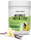 Powder de proteína naturalSlim con vitaminas y minerales Metabólico C-Plus - Reemplazo de la comida Polvo fortificado con vitamina C, Zinc &amp; Aminoácidos - Polvo de proteína de chocolate 10 Serviciones 1.1 lb.