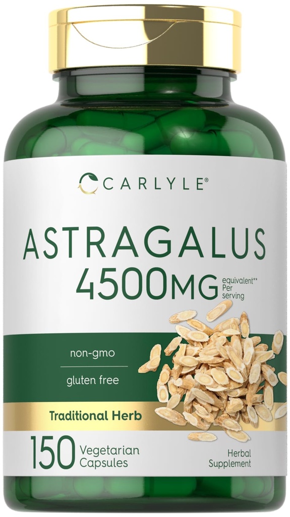 Carlyle Astragalus Root Capsules | 150 Count | Vegetarian, Non-GMO, Gluten Free Supplement