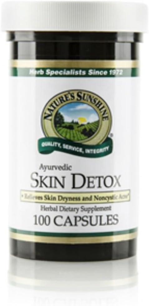 Sunshine Skin Detox (100 cápsulas), contiene hierbas usadas tradicionalmente para el soporte de salud de la piel
