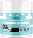 Marafiki Liposomal Bovine Colostrum Suplemento - Grass Fed Colostrum Powder - High Bioavailability, Easy to Mix (60 Servings)