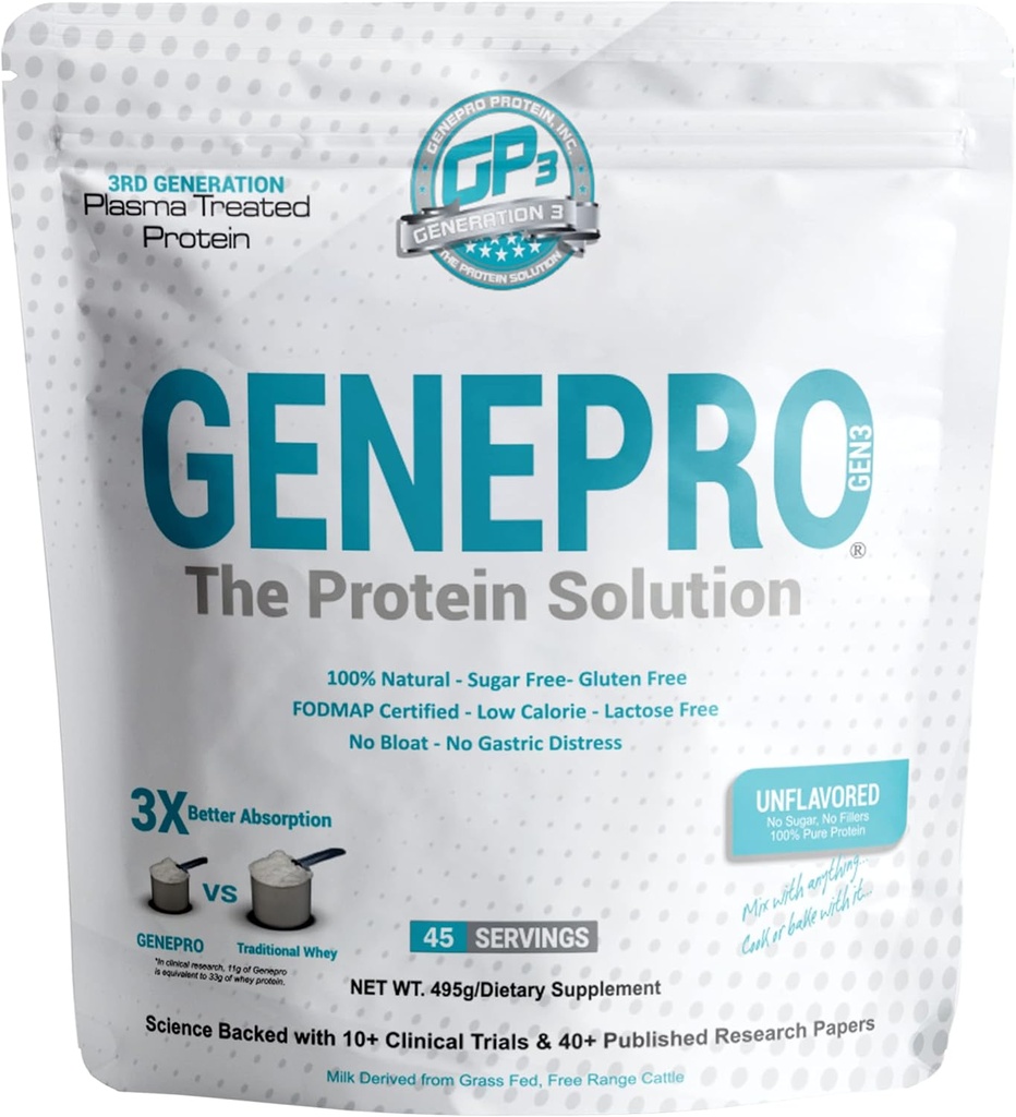 Powder de proteína de sabor - Nueva Fórmula - Lactosa libre, libre de gluten, " Whey Isolate suplemento Shake (3rd Generation, 45 Servings)