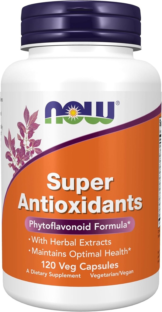 AHORA Suplementos, Super Antioxidantes con Extractos Herbales y un Espectro Amplio de Flavonoides para Soporte Inmuno, 120 Capsules Veg