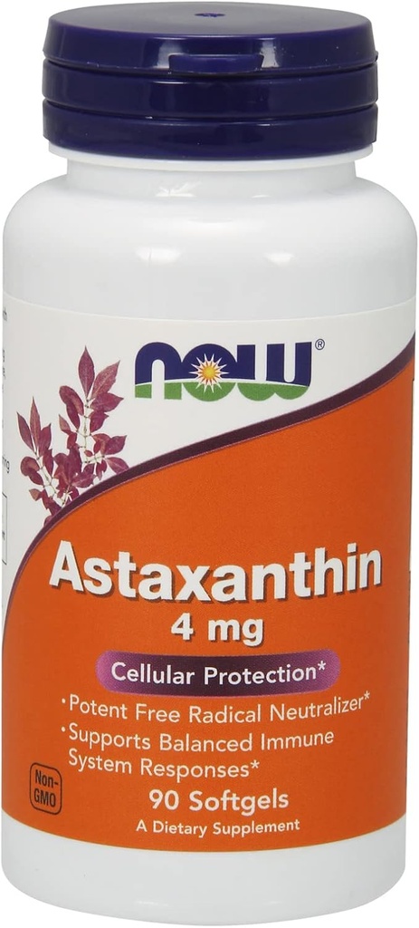 Ahora Alimentos Astaxanthin 4 mg - 90 Sgels 8 Pack