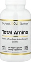 California Gold Nutrition Total Amino con vitamina B-6, y 20 Aminoácidos Blend, 240 cápsulas vegetales