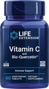 Extensión de la vida Vitamina C y Bio-Quercetin®, Suplemento Cardiovascular de Salud, Apoyo Inmunitario, Alta absorción, quercetina, Vitamina C, Gluten Gratis, No GMO, Vegetariano, 60 Tabletas