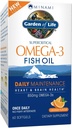 Garden of Life Fish Oil Omega 3 EPA/DHA for Natural Brain Function, Heart & Mood, 850mg Fatty Acid Suplementos, Minami - Orange Flavor Ultimate Once Daily, 60 Softgels TEN Two Month Supply, Gluten Free