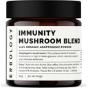 Erbology Organic Immunity Mushroom Complex 50 Servings - High in Beta-glucans - Reishi, Cordyceps, Lion's Mane, Turquía Tail - Constantemente Grown in Europe - Vegan - Non-GMO - No Añadido Fillers