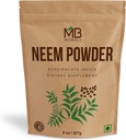 MB Herbals Pure Neem Powder 8 oz  227 Gram / 0.5 LB Pure Wild-Crafted Neem Leaf Powder ← Suplemento para la piel y el cabello ← Azadirachta Indica
