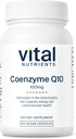 Vital Nutrients CoQ10 100mg Silencio Vegan Suplemento Silencio CoEnzyme Q10 de Ubiquinone Silencioso Antioxidante para apoyar los niveles de salud y energía del corazón*  Gluten, lácteos y soy Gratis ← Non-GMO Silencio 60 cápsulas