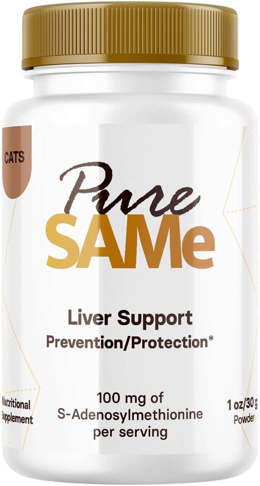 Soporte para gatos - Chicken Flavored Liver Supplement for Cats to Promote Optimal Hepatic Function, Cognitive Health & Vitality - Cat Hepatic Support with 20% Pure Same (1oz)