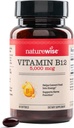 NatureWise Vitamina B12 5000 mcg - Extra Strength - Suplemento para apoyar los niveles de energía, la claridad mental, la salud del sistema nervioso - fácil de cambiar, soja y libre de gluten, no transgénico - 60 Softgels