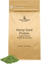 PURE ORIGINAL INGREDIENTES Powder de semilla de cáñamo vegano (1 lb) Smoothies & Shakes, Sabor nuez, Textura suave