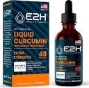Curcumina de Turmérica Líquida E2H para una mejor absorción - Soporte Conjunto Natural - Extracto Turmérico de raíz con semilla de pimienta negra - Boost Your Health - Vegan - Non-GMO - 2 Fl Oz