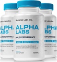 NutraRize (3 Pack) Alpha-Labs, Fórmula Oficial para Hombres y Muscle Support, All-Natural Male Performance Pills to Sustain Stamina & Energy Levels, Alphalabs ME Capsules Review (180 Capsules)