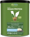 Biochem Vegan Protein Powder, 20g Proteína pura de base vegetal por ser, guisantes orgánicos, cáñamo &amp; arándano, libre de soja, libre de gluten, vainilla, 1,5 lb