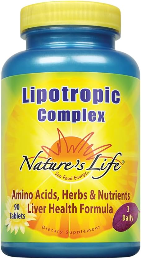 Nature's Life Lipotropic Complex | Comprehensive Support for Healthy Liver Function | with Choline & Inositol | Non-GMO | 90 Vegetarian Tablets