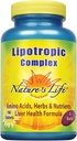 Nature's Life Lipotropic Complex | Comprehensive Support for Healthy Liver Function | with Choline & Inositol | Non-GMO | 90 Vegetarian Tablets