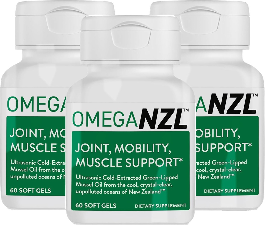 Original Omega-3 Suplemento de Apoyo Conjunto, Mejor Alivio Natural del Musculo, Verde Lipped Mussel Oil Capsules, 180 Softgels, No Fishy Aftertaste