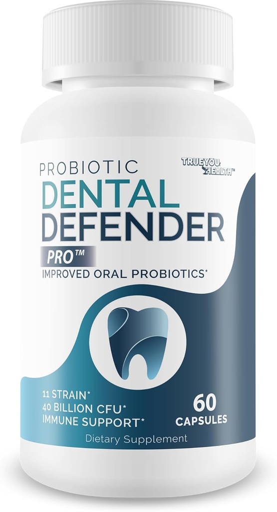 Probiótico Dental Defender Pro - Nuestros mejores probióticos orales para dientes y gomas - Suplementos de vitaminas de dientes saludables - Probióticos de salud oral - Suplementos dentales probióticos para el consumo de dientes