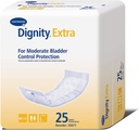 Dignidad Extra Incontinence Liner para Hombres y Mujeres - Leak de la vejiga Pads, Moderate Absorbency - One Size Fits Most, 4 in x 12 in, 25 Count, 1 Pack