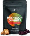 KIKI Green Mushroom Gummies with Lion's Mane and 9 Adaptogen Superfoods Blend - Chaga, Red Reishi, Cordyceps, Shiitake, Black Fungus ← 60 Conde, 10:1 Extracto