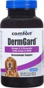 Kala Health Comfort DermGard Skin and Coat Supplement for Dogs, 60 Count, Supports Healthy Skin, Shiny & Reduce Excessive Shedding, Contains MSM, Fish Oil & Omega 3, 6, and 9 Essential Fatty acids