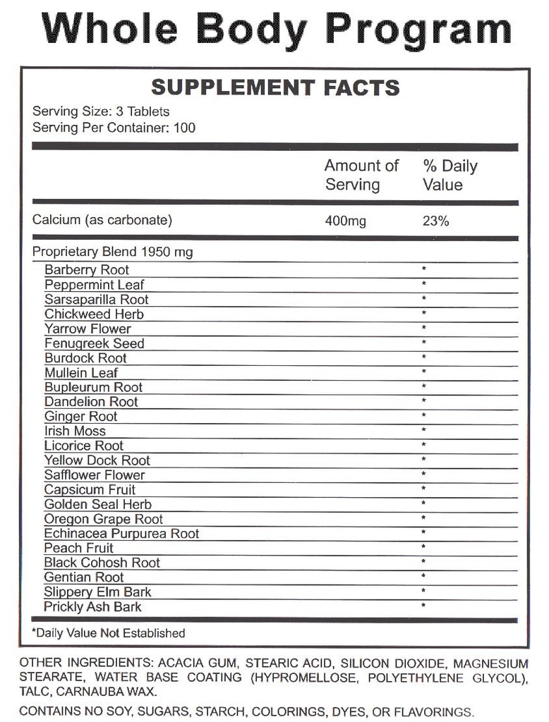 Programa completo del cuerpo y el colon - Programa de limpieza de la naturaleza Familia de los productos - Purificar la limpieza