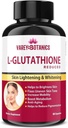 SPEC VAREY BOTANICS L-Glutathione Skin Whitening and Lightening Capsules with Vitamin C &amp; E, Biotin and Grape Seed Extract-1000 mg-for Hombres y Mujeres - 60 cápsulas