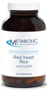 Mantenimiento metabólico Rice de levadura roja con CoQ10 - Proporciona producción energética + Cardiovascular Health Support - Co Enzyme Q-10 + Levadura roja Suplemento Antioxidante (120 cápsulas)