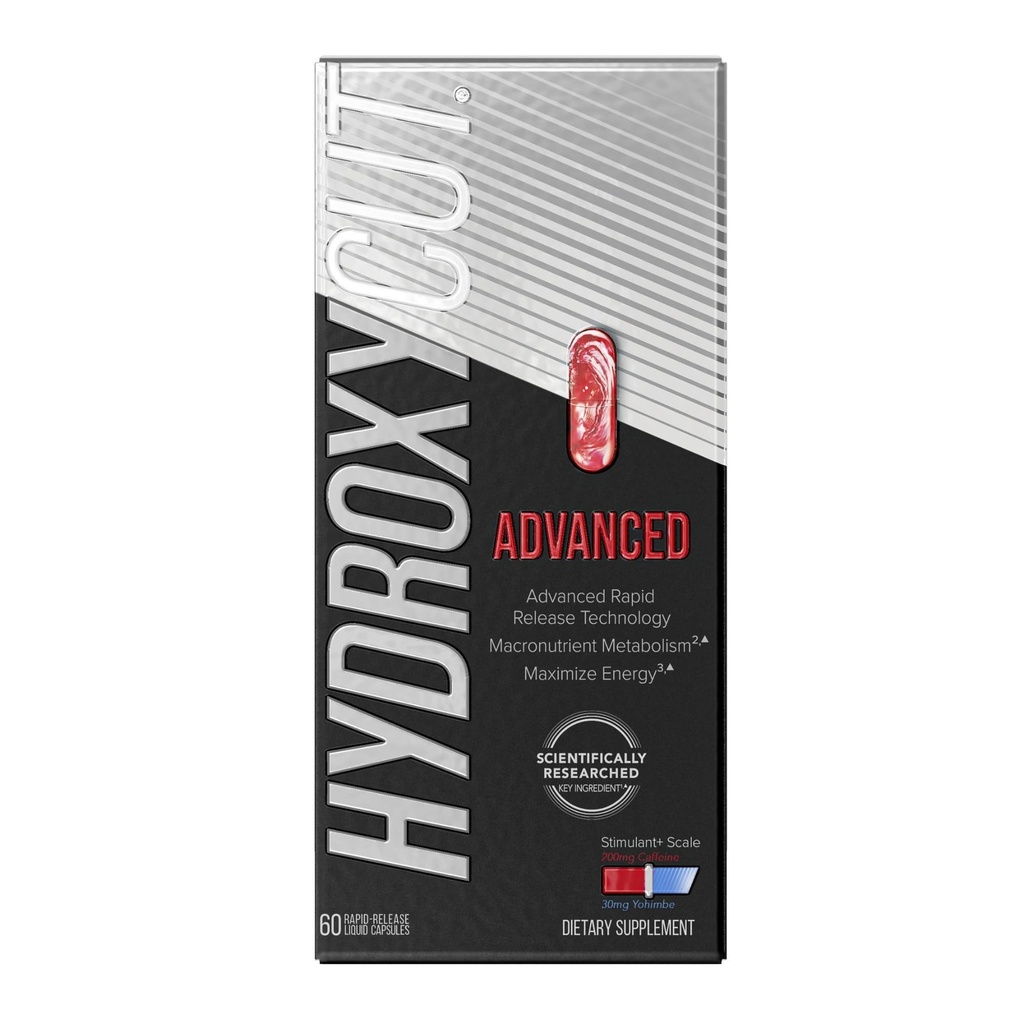 Hydroxycut Advanced - 60 cápsulas líquidas de liberación rápida - Calorie termogénica quema, maximiza la energía - para hombres y mujeres