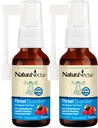 NaturaNectar - Bee Propolis Throat Spray - Unique Throat Relief and Wellness Agent - Brazilian Bee Propolis Throat Guardian Spray - Ethical Beekeeping - Honey Bee Berry Flavor (2-Pack, 1,06 Fl Oz.)
