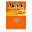 Motrin IB - Ibuprofen Tablets, Two Tablets Per Packet, 50 Packets Total, One Box