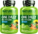 NATURELO One Daily Multivitamin for Men 50+ - with Vitamins & Minerals + Organic Whole Foods - Suplemento a Boost Energy, General Health - Non-GMO - 120 Capsules - 4 Month Supply