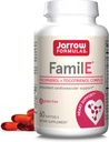 Fórmulas de Jarrow Famil-E - Promueve el corazón y la salud cardiovascular - Contiene a los ocho miembros de la familia de vitamina E - Rico en Gamma Tocopherol " Tocotrienols - 60 Softgels