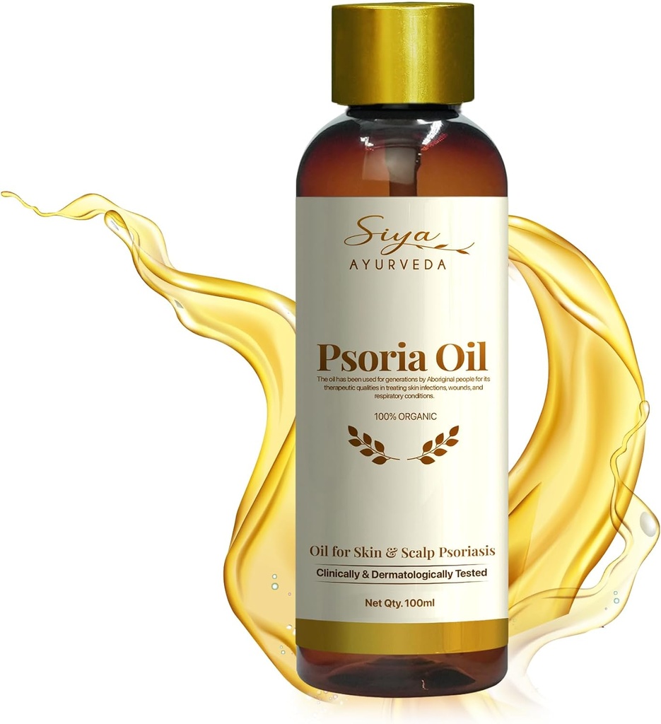 Siya Ayurveda Psoriasis Treatment Oil for Natural Relief | Oil for Scalp Psoriasis & Skin Care | Remove Psoriasis from Roots | Made with Natural Ingredients - 100 ml