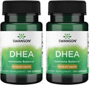 Swanson DHEA - Suplemento Natural - Saldo hormonal - (120 cápsulas, 10 mg cada uno) 2 Pack