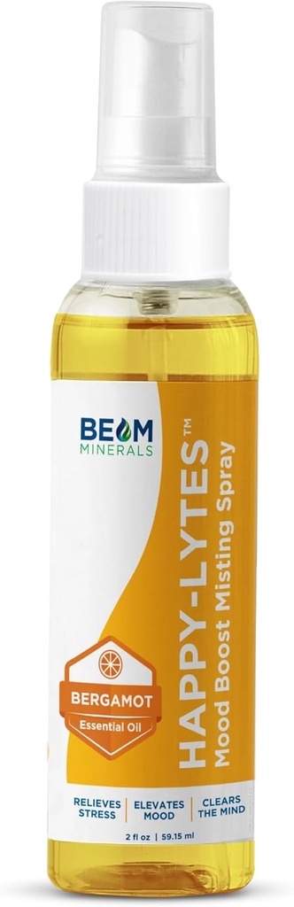 Beam Minerals Happy-Lytes ← All-Natural Liquid Electrolytes Fulvic Electrolyte Misting Spray ¦ Fulvic Acid Trace Mineral Liquid Spray ← Excepcional Cellular Micronutrientes Suplementos TEN 2 fl Oz