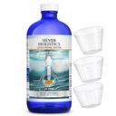 Colloidal Silver Liquid by Silver Holistics - 16 Oz. Glass Bottle - 10 PPM with Measuring Cups for Immune Support