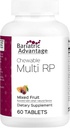 Bariatric Advantage Chewable RP Multivitamínico - para pacientes de cirugía barátrica - con hierro, cobre, vitamina C, A, zinc &amp; más - 100% DV de 18 Nutrientes - 60 Cuenta - Fruto mixto