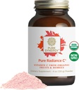 Pura sinergía pura radiación C ← Vitamina Orgánica C Powder TEN 100% Natural, Alimento completo, Suplemento no OGM con Camu Extract Silencio para el soporte de inmuno y colágeno (4 oz Polvo)