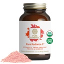 Pura sinergía pura radiación C ← Vitamina Orgánica C Powder TEN 100% Natural, Alimento completo, Suplemento no OGM con Camu Extract Silencio para el soporte de inmuno y colágeno (4 oz Polvo)